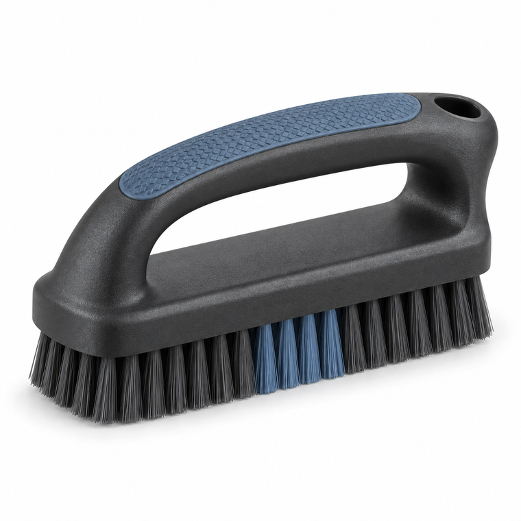 GLEAMVORA TreadCore Firm-Bristle Tire Scrub Brush
