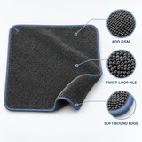 GLEAMVORA DrySpan Twist-Loop Car Drying Towel