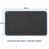 GLEAMVORA DrySpan Twist-Loop Car Drying Towel