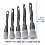 GLEAMVORA CabinSoft Interior Detailing Brush Set